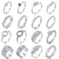 Anillos de boda de anillos de boda Bijoux Anillo de compromiso para mujeres con joyas de moda de la marca de circonía cúbica