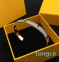 Fashion Bracelet For Mens Women Full Diamond Gold Letters F ...