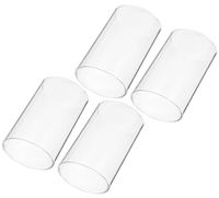 Lamp Covers Shades 4pcs Transparent Glass Craft Candle Cylin...
