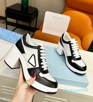 Downtown Sporty Leather Sports Dress Shoes high- heeled leath...