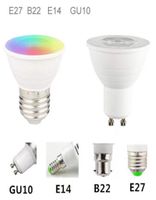 GU10 E27 E14 E26 GU53 MR16 SPOT LAMPI BOMBILLAS LED 8W RGBW Lampade a LED bianco Dimmabile 16 Colori con Remote6756251