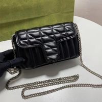 Marmont 디자이너 핸드백 어깨 가방 여성 진짜 가죽 클러치 지갑에서 만든 우수한 품질 가방 476433