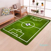 Modern Carpet 3D Football Area Rugs Flannel Rug Memory Foam ...