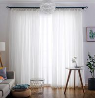 Прозрачные белые занавески для тюля для гостиной спальни кухня короткие маленькие вуалевые шторы современные оконные обработки Drape6527790