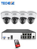 H265 8CH Poe NVR Sistema CCTV Sistema 4MP POE IP Camera 25921520 IR Vision Night Aironia Waterproof Video -Video Security Surveillance Kit1648144