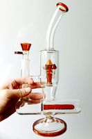 Agua de vidrio naranja Hookahas de bong con champi￱ones Perc de 12.5 pulgadas Callador de aceite Dab Taz￳n Shisha Shisha Tipe para tabaco