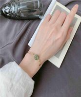 Pulseira de pulseira de luxo designerlismo 925 prata esterlina redonda redonda hetiana jade temperamento puxando design sentido de luxo de luxo fEMA2555092