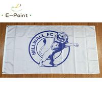 Inglaterra Millwall FC 35ft 90cm150cm Poli￩ster EPL Flag Banner Decoraci￳n Flying Home Garden Flags Festive Gifts6340715