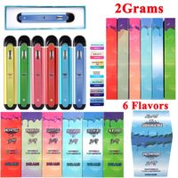 2Grammen Packwoods X Runty Disposable Vape Pens 350mAh Batterij Oplaadbare E Sigaretten Wegwerp Vapes Lege apparaatpods met 6 smaken