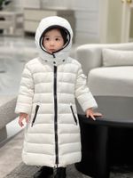 2022 kid Winter Down Coat piumini firmati Giacche Nuovi cappotti per bambini Long Downes Jacket Casual nero White Boy Hooded Solid Pockets Real 100% Fur Thick Warm Baby clothes