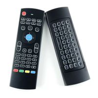 X8 Backlight Mx3 لوحة مفاتيح مع IR Learning Qwerty 2.4g اللاسلكي التحكم عن بُعد 6Axis Fly Air Mouse Gampad for Android TV Box I8