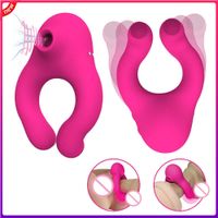 Stimülatör oyuncaklar kadın penis cockring ring vibratör çift 10 frekans klitoris klitorisli enayi erkekler seks oyuncak silikon canlı masaj