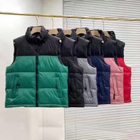 2022 Novo colete de colete masculino masculino projeta mulheres de inverno para baixo coletes corpora cistas -casacas de jaqueta mans jacket esgotador ao ar livre de mangas com mangas de penas parka outwear