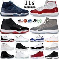Mens basketball shoes women 11s 11 Cherry Midnight Navy Cool...