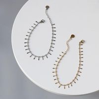 Chains Minimalist Bracelets Rectangle Slice Stainless Steel ...