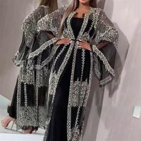 Этническая одежда 2021 Абая Дубай Мусульманское платье роскошное высококлассное вышивало