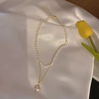 Collana di gioielli di perle francese Catena vintage Produttori di pendenti di alta qualità Stile designer all'ingrosso