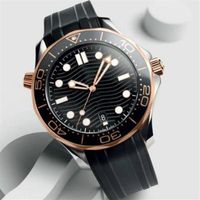 S MENS 시계 남성용 전문 바다 다이버 시계 자동 이동 42mm 세라믹 베젤 마스터 워터 푸른 시계 2604