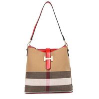 Вечерние сумки модные клетчатые сумочки для женщин роскошные дизайнерские бренды плеча H Buckle Stripe Messenger Bucket Crossbody Y2212