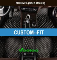 Veeleo Customfit 6 Colors Кожаные напольные коврики для автомобилей для BMW 234567 серии водонепроницаемых AntiSlip 3D Full Set Car Carpets Lin3048947