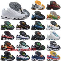Airmaxs Plus TNS Hombres TN Running Shoes Triple Blanco Blanco Blanco Rojo Airs Requin Ultra Sports Shoe Designer Hommes Jogging Sneakers 36-40