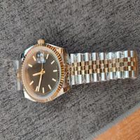 Luxury Watches Woman Pulseira de aço inoxidável 18kt Gold Stainless 36mm Blue Concentric 116233 Moda automática Watch266z