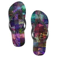 새로운 맞춤형 슬리퍼 사용자 정의 패턴 DIY 디자인 캐주얼 신발 크기 39-46 패치 워크 -7279469