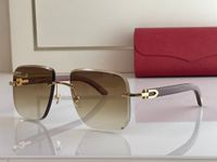 designer sunglasses carti glasses buffalo horn wood frame br...