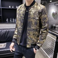 Jackets masculinos 2022 Men Spring High Quality Stand Collar Jackets Casual/Male Slim Fit Impressão Moda Lazer Casaco Plus Tamanho S-5xl