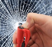 Automobile gebrochene Fensterartefakt Multifunktionaler Schl￼sselbund Sicherheitshammer Fahrzeug entweichen tragbare Bruchglas ￜberlebenssignal Notfall Pfeife Selbstverteidigung