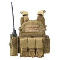 Hela arm￩taktiska v￤sten Wargame Body Molle Hunting Vest CS Outdoor Men039S Vest med Hydration Pocket Holder Camouflage WA8405450