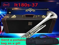 Bach Trompete LT180S37 BB Silber plattiert hochwertige exquisite Hand professionelle Musikinstrumente Mundstück Tasche Fügen Sie eine Tasche A6315322 hinzu