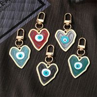 Blooming Heart Evil Eye Clasp Key Rings For Friend Lovers Gi...