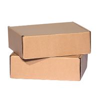 Caja de aeronave Carton al por mayor Kraft Paper plegable Detrante Rectangular Express Paquete engrosado
