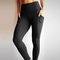Yüksek Bel Fitness Taytlar Kadınlar Cep Patchwork leggins Pantolon Kadın Fitness Giyim 6915276