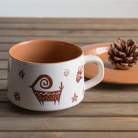 Cups Saucers Top -Grad Bone China Kaffeetasse Kreatives europäisches Tee -Set und Untertassen Heimfeier Nachmittag Teetasse Porzellan Schönes Geschenk