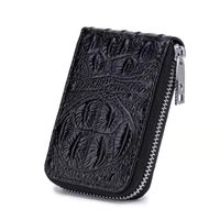 Alligator Zipper Leature Leather Leather Womenments Modelers Mounder Carders Cowhide Fashion Coin Zero محافظ NO481