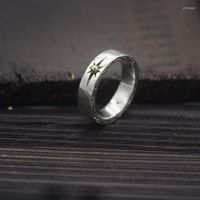 Anillos de clúster S925 El anillo de plata esterlina Thai anillo volvió a engravular los modelos de hombres y mujeres de Takahashi Goro de Goro.
