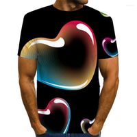 Men' s T Shirts Summer Color Painting Pattern Fashion 3D...