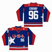 Ducks D2 Mighty Movie Team USA Hockey Jersey 21 Dean Portman 44 Fulton Reed  96 Charlie Conway Mens 100% Stitched Ice Hockey Jerseys From 13,81 €