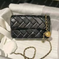 여성 가방 디자이너 지갑 고급 숄더 가방 베이지 색 체인 Woc Tasche 클래식 플랩 Sac de Luxe Handbag Messenger Bolsos Dicky0750 캐비어 가죽 가방 크로스 바디 격자 무늬