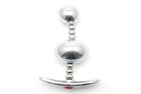 Acier inoxydable flexible anal plug ancre forme en métal gode métal métal argenté gode sex-jouet adulte produit 7705020