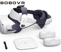 VRAR Cihazları Bobovr M2 Plus Strap Bobovr M2 Plus Kafa Kayışı İkiz Pil Combo Meta Oculus Quest 2 2210127412210 ile uyumlu