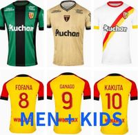 22 23 Maillot RC Lens Soccer Jerseys Kakuta Ganago Sotoca Fofana Gradit Fortes Banza Cahuzac Doucoure 2022 2023 Football Shirts Men Kids Kits Equipment