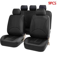 Car Seat Covers AIMAAO Full Set - Premium Faux Leather Autom...
