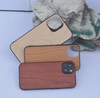 Couverture de t￩l￩phone en bois pour iPhone 13 12 11 Pro Max Accessoires mobiles Factory Vente2061511