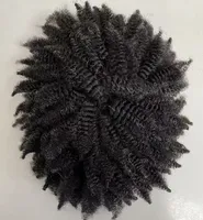 Substituição de cabelo humano virgem da Malásia 1bgrey Foxtail Afro Q6 Toupee Front Lace Unit para homens