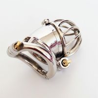 2017 Design exclusivo China New Lock 65mm Male castity Device Penis Cage SM Fetish Sex Product for Men291J