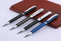 Luxo Blue Metal Metal 051 Silver Piece caneta caneta estudantil caneta de tinta 07mm Escrita de artigos de papelaria Escola Supplies8526198