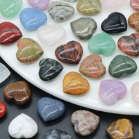 20x20 mm in pietra naturale a forma di cuore non poroso cristallo gemma per gioielli che producono accessori per collana bracciale fai -da -te